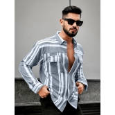 Striped Black Full Sleeve Shirt-XL / Black