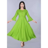 SIPET - Green Rayon Womens Anarkali Kurti ( Pack of 1 ) - None