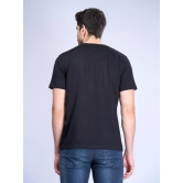 Mens 100% Cotton Black Half Sleeves Expert Tee - ET14