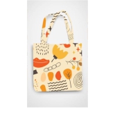 Tote Bag with Zipper - Lipstick and Petals-Standard