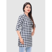 Meher Impex - Black Cotton Blend Women's Shirt Style Top ( Pack of 1 ) - None