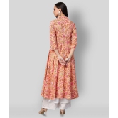 Yash Gallery - Multicolor Cotton Womens Anarkali Kurti - 4XL