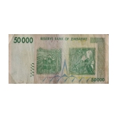 Rare Zimbabwe 50000 Fifty Thousand Dollars