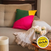 Multi Colour Geometric Cushion Cover | SET OF 2 10club Yellow