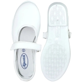 Ajanta - White Girls School Shoes ( 1 Pair ) - None