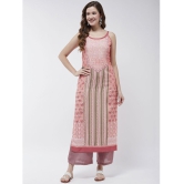 Pannkh - Pink Viscose Womens Straight Kurti ( Pack of 1 ) - None