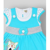 NammaBaby - Blue Cotton Baby Girl''s Frock ( Pack of 1 ) - None