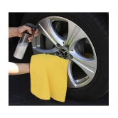 INGENS - Yellow 250 GSM Microfiber Cloth For Automobile ( Pack of 5 )