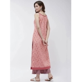 Pannkh - Pink Viscose Womens Straight Kurti ( Pack of 1 ) - None