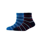 Men Pack Of 2 Striped Cotton Ankle Length Socks