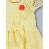 PLUM TREE Yellow Polyester Girls Fit And Flare Dress ( Pack of 1 ) - None