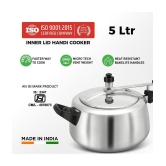 LEORON HANDI 5 L Aluminium InnerLid Pressure Cooker Without Induction Base