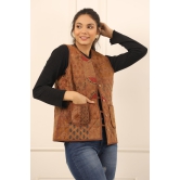 Printed women quilted  jacket-3XL