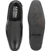 KATENIA Slip On Genuine Leather Black Formal Shoes - None