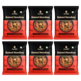 Auric Baked Instant Chinese Schezwan Noodles 70g (Pack of 6) Baked, Not Fried | Zero Maida, Zero Oil & Zero MSG | Rich Vegetarian International Flavour | Easy To Make Millet Noodles With 50% More Protein