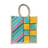 Fabric with Patchwork Jute bag (Style 2)
