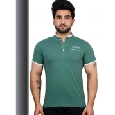 Lycos - Green Cotton Blend Regular Fit Mens T-Shirt ( Pack of 1 ) - None