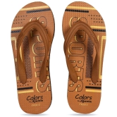 Ajanta - Brown Mens Daily Slipper - None