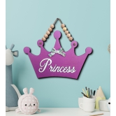 Princess Crown Wooden Wall Door or Wall Hanging Art