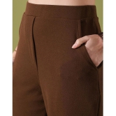 Selvia Brown Dyed Pant Top Set - None