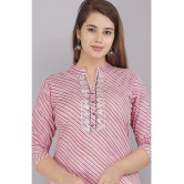 HIGHLIGHT FASHION EXPORT - Pink Rayon Womens Straight Kurti ( Pack of 1 ) - None