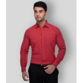 DESHBANDHU DBK - Red Cotton Regular Fit Mens Formal Shirt (Pack of 1) - None