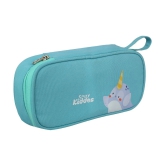 Zipper Pencil Pouch Narwhale Light Blue