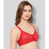 KYODO - Red Cotton Blend Non - Padded Womens Everyday Bra ( Pack of 1 ) - 32B