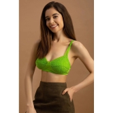 Clovia Pack of 1 Cotton Non Padded Womens Everyday Bra ( Green ) BR0228A11 - None