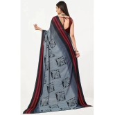 LEELAVATI - Grey Georgette Saree With Blouse Piece ( Pack of 1 ) - Grey