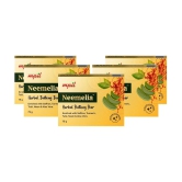 Mpil Wellness Neemelia Herbal Bathing Bar Pure Neem & Kesar Soap All Skin Types (Pack of 5)