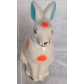 Vintage Hand-Painted Ceramic Rabbit Figurine