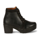 Ishransh - Black Womens Ankle Length Boots - None