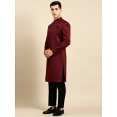 Wine Classic Achkan-42 (Large) / Indo Pant Set