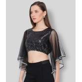 ALL WAYS YOU - Black Polyester Womens Crop Top ( Pack of 1 ) - L