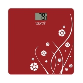 Venus Digital Electronic LCD Personal Health Body Fitness Bathroom Weighing Scale EPS-2001 Red Red