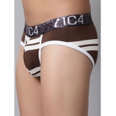 IC4 - Brown Brief Modal Mens Briefs ( Pack of 1 ) - None