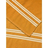 URBAN MAGIC - Cotton Blend Yellow Striped Bath Towel ( 70x140 ) cm 400 -GSM ( Pack of 1 ) - Yellow