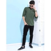 Ketch Cotton Blend Regular Fit Solids Full Sleeves Mens Casual Shirt - Green ( Pack of 1 ) - None