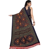 LEELAVATI - Navy Blue Georgette Saree With Blouse Piece ( Pack of 1 ) - Navy Blue