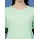 Rigo - Mint Green Cotton Loose Fit Womens T-Shirt ( Pack of 1 ) - None