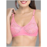 Madam Pack of 1 Net Non Padded Womens Everyday Bra ( Pink ) M01290 - None