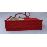 Red Colour Jute Bag