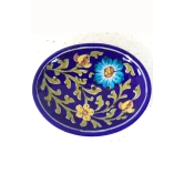 Ram Gopal Blue Pottery Handcrafted 'Soap Dish ' Blue Bathroom Accessory