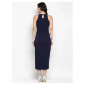 Zima Leto Polyester Navy Bodycon Dress - Single - S