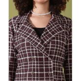 Selvia Brown Checks Skirt Top Set - None