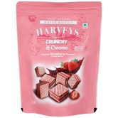 Harveys Crunchy & Creame Wafers Strawberry Pouch, 110 Gm