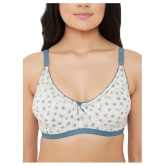 Clovia Cotton Everyday Bra - White - 32C