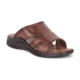 Liberty Tan Mens Leather Slipper - None