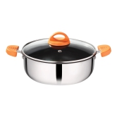 Premier Stainless Steel Multipurpose Non Stick Pan with Glass Lid - 20cm